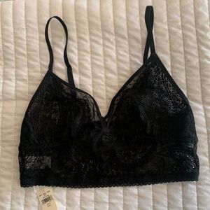 Aerie lace longline bralette - s